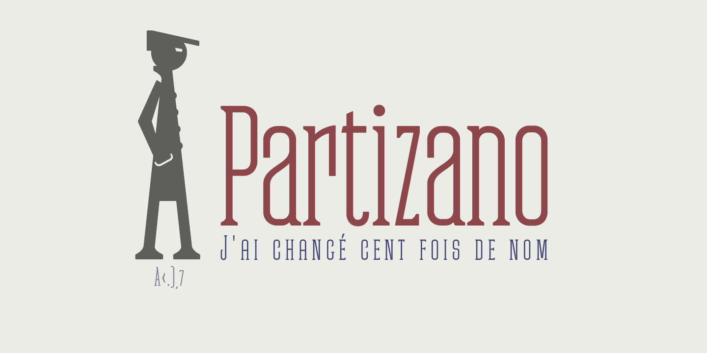 Partizano Serif Regular Font preview